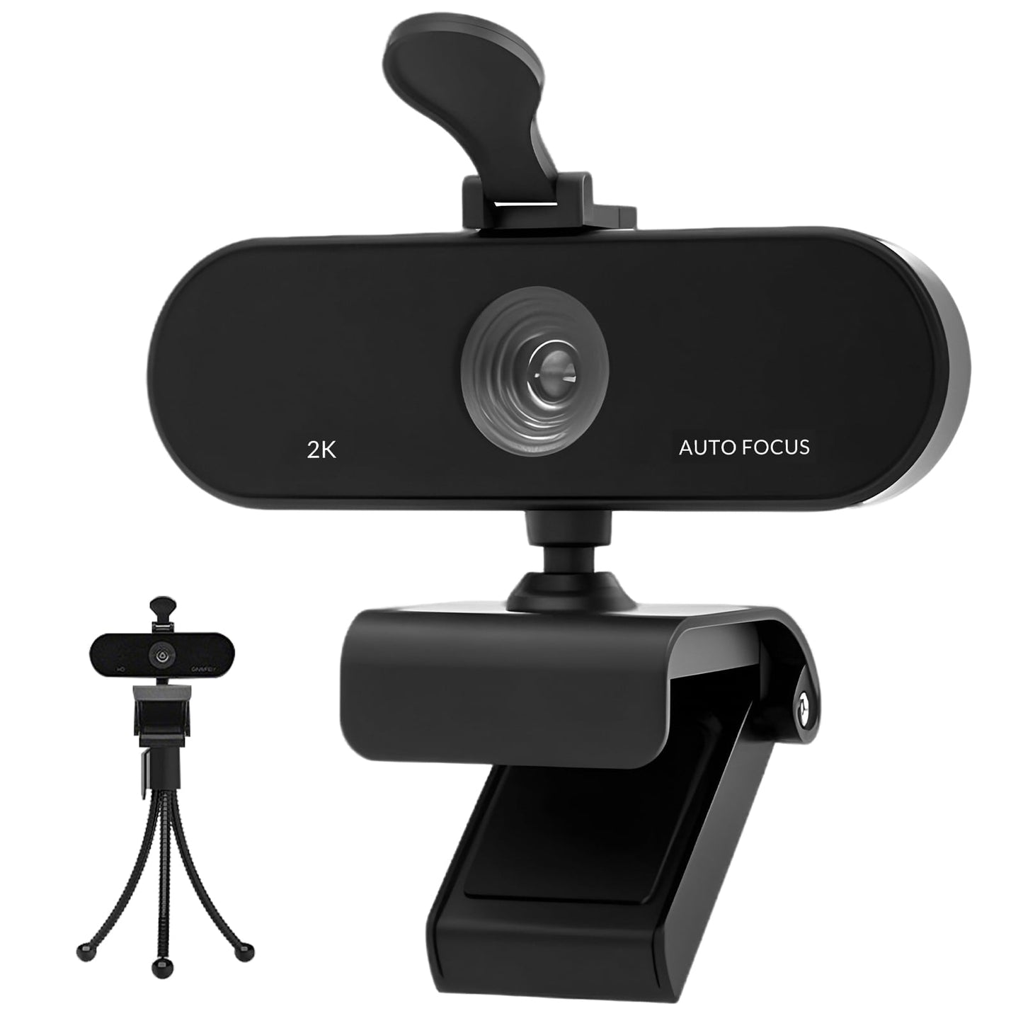 MDHAND Webcam, 2K HD Webcam for PC with Microphone, USB Autofocus for Recording, Calling, Conferencing, Gaming