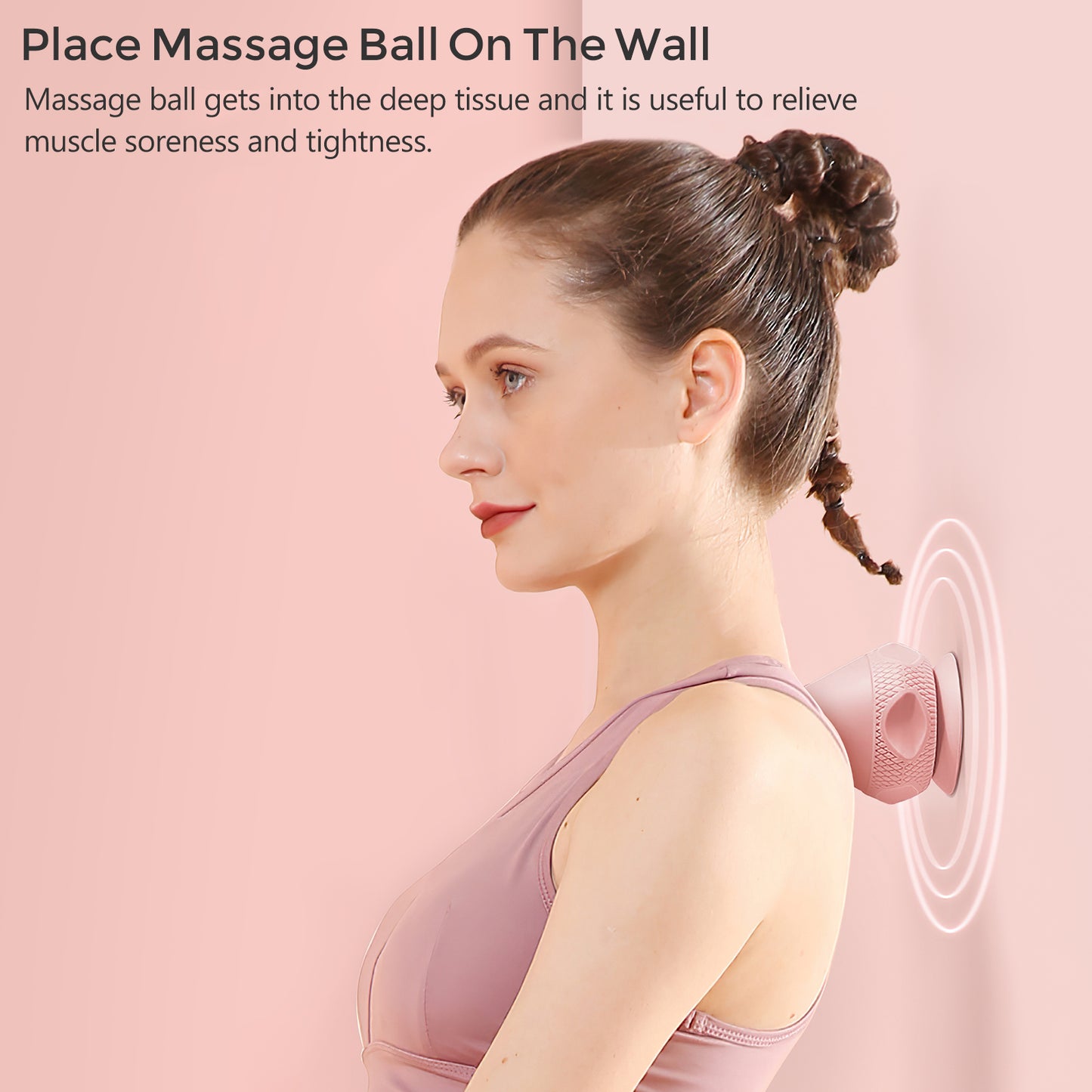 MDHAND Mountable Massage Therapy Tool - Multi-Surface Suction Cup Wall Massage Tool For Sore Muscles, Myofascial Release, Stress Relief, Trigger Point And Deep Tissue Massage