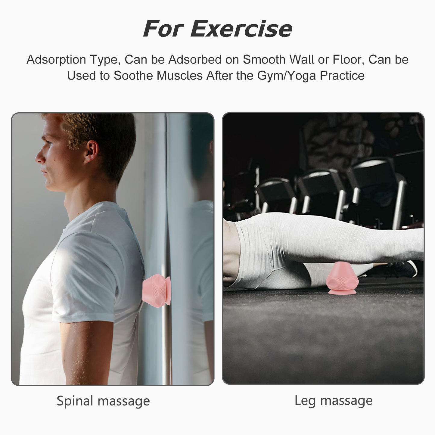 MDHAND Mountable Massage Therapy Tool - Multi-Surface Suction Cup Wall Massage Tool For Sore Muscles, Myofascial Release, Stress Relief, Trigger Point And Deep Tissue Massage