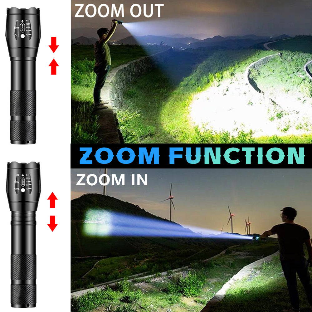 MDHAND Mini Flashlight, Outdoor Protable Flashlight, Super Bright Flashlight for Camping Hiking, 5 Modes Brightness, IPX4 Waterproof