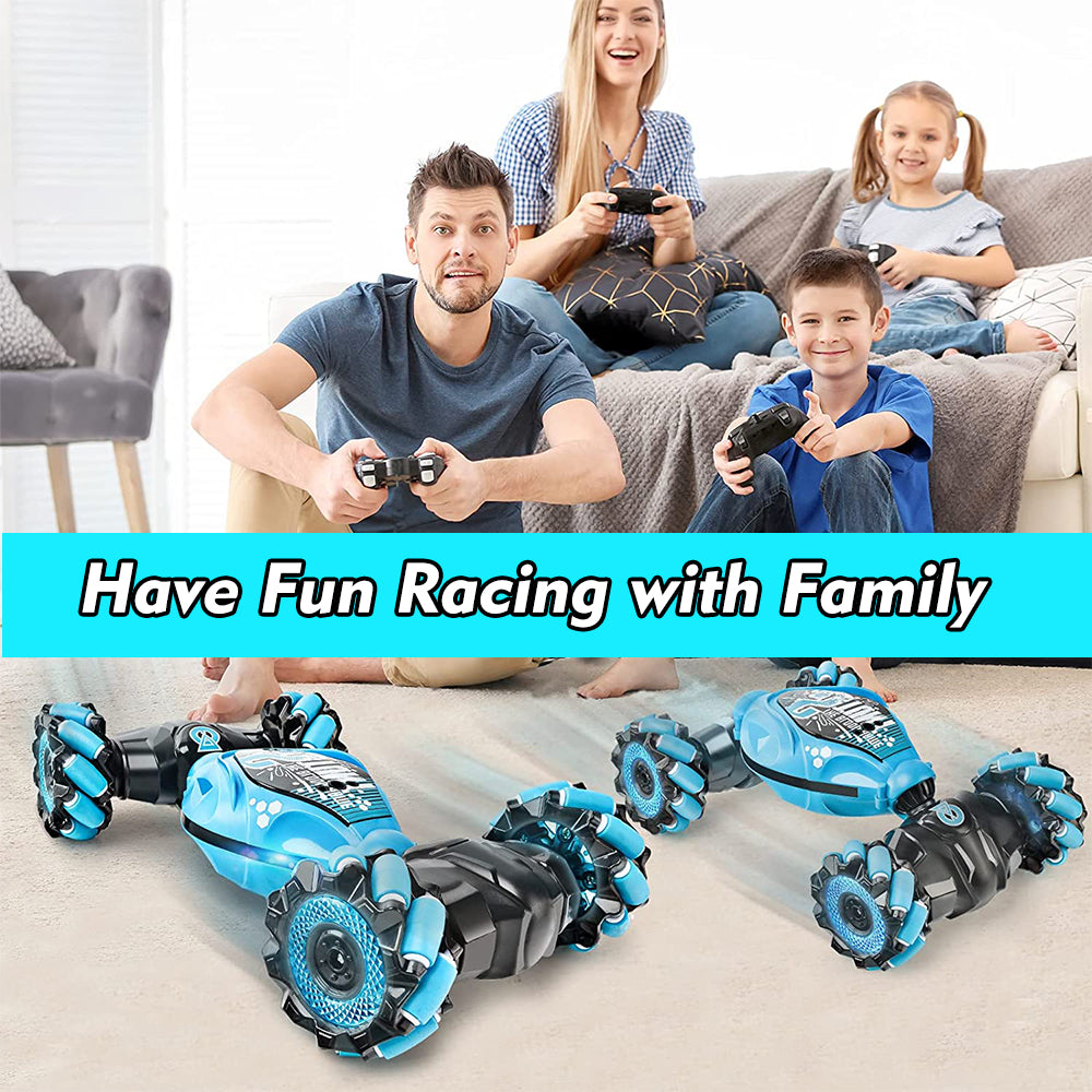 MDHAND Gesture Sensing RC Car, 1:14 Scale Remote Control Car for Boys Girls, Hand Controlled RC Car for Kids, 360° Flips Gesture RC Stunt Car with Lights Music for 5-11 Yrs Children