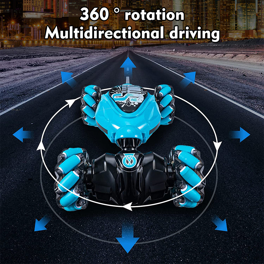 MDHAND Gesture Sensing RC Car, 1:14 Scale Remote Control Car for Boys Girls, Hand Controlled RC Car for Kids, 360° Flips Gesture RC Stunt Car with Lights Music for 5-11 Yrs Children