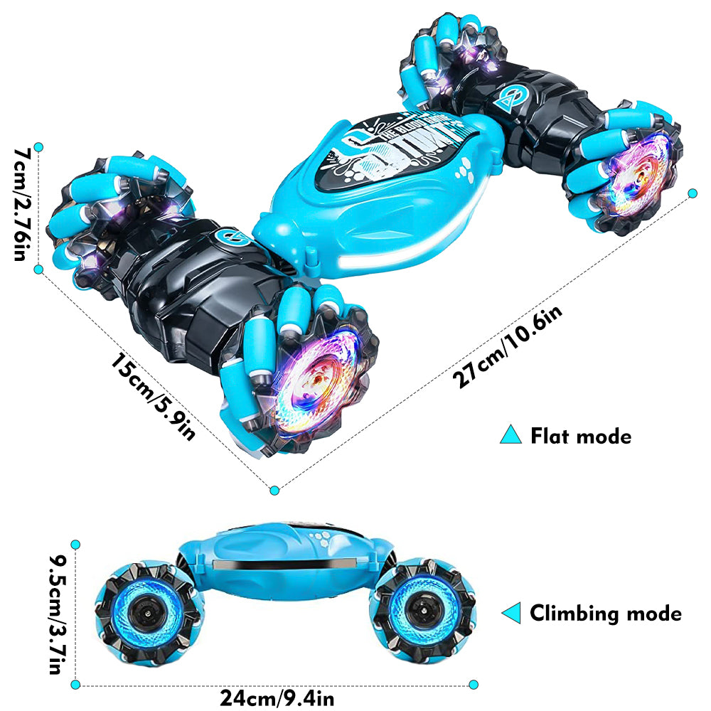 MDHAND Gesture Sensing RC Car, 1:14 Scale Remote Control Car for Boys Girls, Hand Controlled RC Car for Kids, 360° Flips Gesture RC Stunt Car with Lights Music for 5-11 Yrs Children