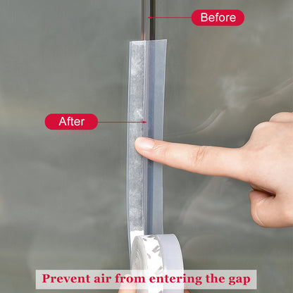 MDHAND 25/45MM Silicone Rubber Sealing Strip, Window Door Weather Stripping Seal Strip, Household Sealing Tape for Bedroom Living Room