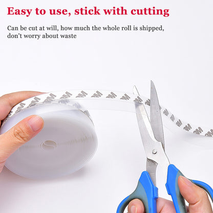 MDHAND 25/45MM Silicone Rubber Sealing Strip, Window Door Weather Stripping Seal Strip, Household Sealing Tape for Bedroom Living Room