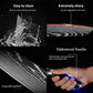 MDHAND 10 Types of Chef Knives, Kitchen Knife with Pattern, Stainless Steel Kitchen Knife with Knife Cover