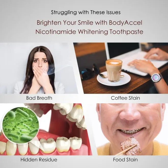 BodyAccel 【Tripel Whitening】Niacinamide Whitening Toothpaste