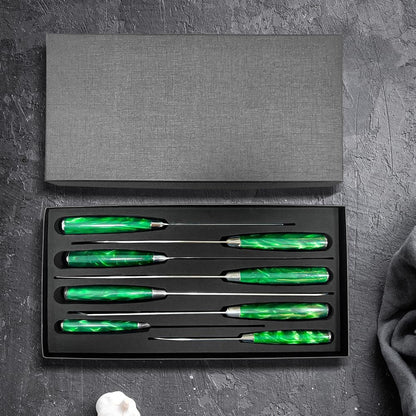 MDHAND Küchenmesser Set, 8-teiliges Messerset, scharfes Messerset aus rostfreiem Stahl mit ergonomischem Griff, Perfektes Geschenkset für Profiköche und Anfänger