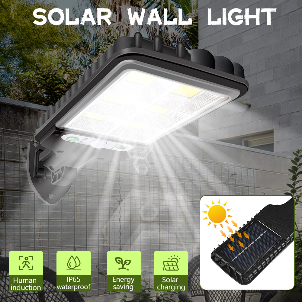 MDHAND Solar Lights Outdoor, LED Solar Powered Motion Sensor Wall Lamp, Durable Security Light for Outside Wall, Garden, Yard, Porch