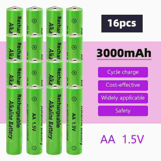 MDHAND 16 1.5V AA rechargeable batteries alkaline rechargeable batteries