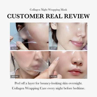 🎁Last day 50% OFF😍Collagen Night Wrapping Mask