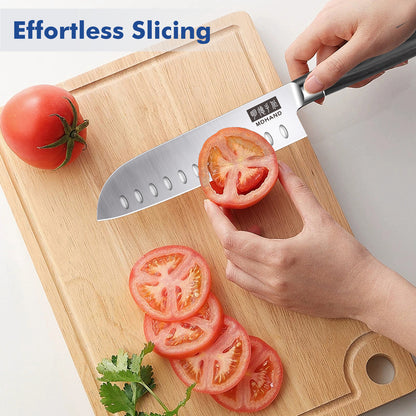 MDHAND Kitchen Knife Set - 3 Piece High-Carbon Stainless Steel Chef Knife Set, Ultra Sharp Professional Knives Set for Meat Vegetables Fruit, Rust Resistant, Ergonomic Handle