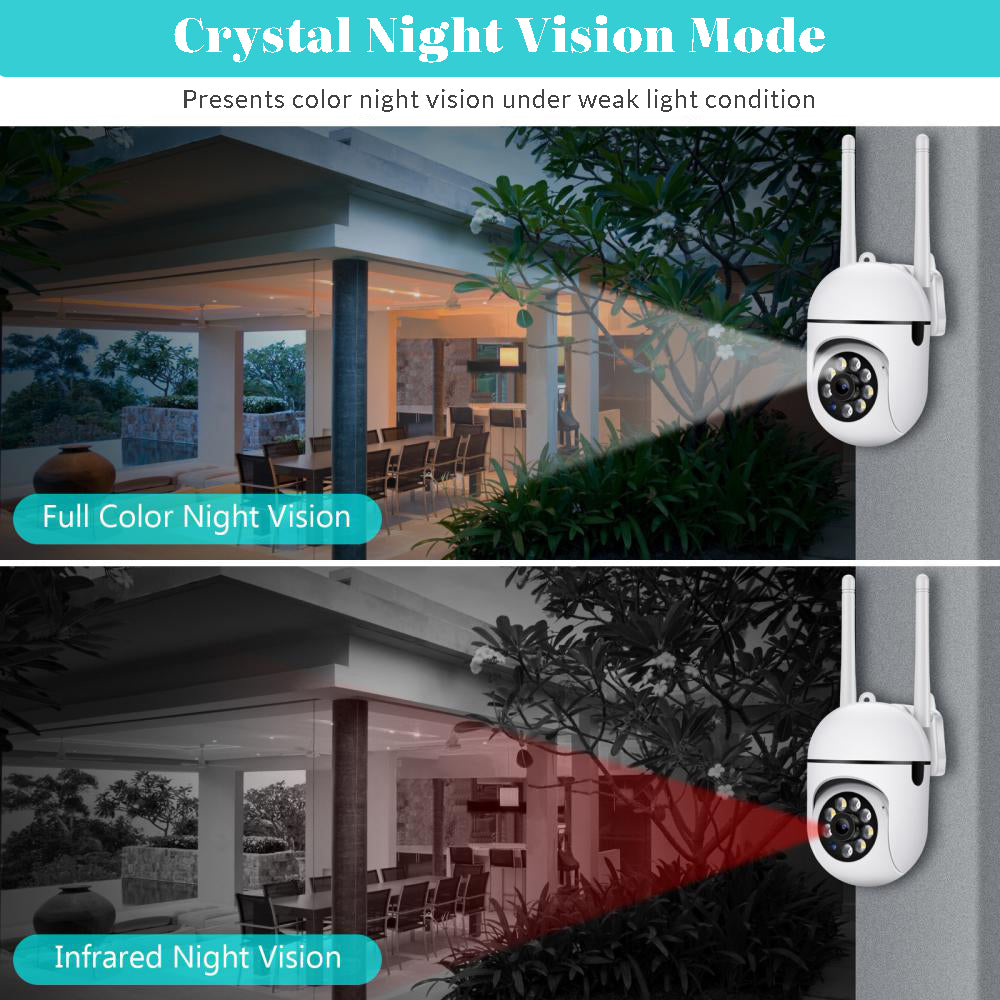 MDHAND Wireless Security Camera for Home, 1080P HD Outdoor Security Camera System, Surveillance Camera with Motion Detection, Color Night Vision