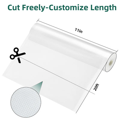 Vacuum Sealer Bags for Food 11in x 20ft x 3Rolls, Food Saver Vacuum Sealer Bags Rolls for Airtight Food Storage, Meal Prep or Sous Vide, Food Saver Bag