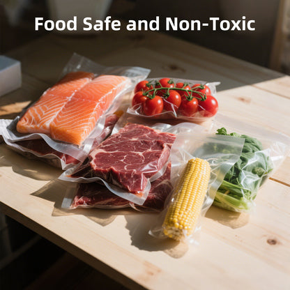 Vacuum Sealer Bags for Food 11in x 20ft x 3Rolls, Food Saver Vacuum Sealer Bags Rolls for Airtight Food Storage, Meal Prep or Sous Vide, Food Saver Bag