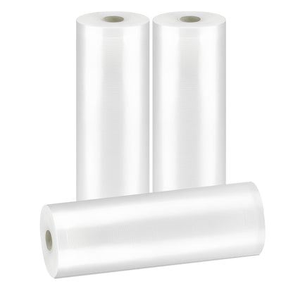 Vacuum Sealer Bags for Food 11in x 20ft x 3Rolls, Food Saver Vacuum Sealer Bags Rolls for Airtight Food Storage, Meal Prep or Sous Vide, Food Saver Bag