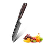 MDHAND 10 Types of Chef Knives, Kitchen Knife with Pattern, Stainless Steel Kitchen Knife with Knife Cover