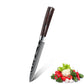 MDHAND 10 Types of Chef Knives, Kitchen Knife with Pattern, Stainless Steel Kitchen Knife with Knife Cover